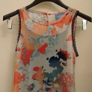 Simply Vera Wang Floral Sleeveless Blouse